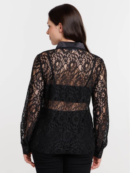 Chemise dentelle manches...