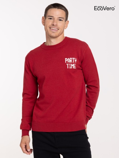 Pull de Noël party time homme
