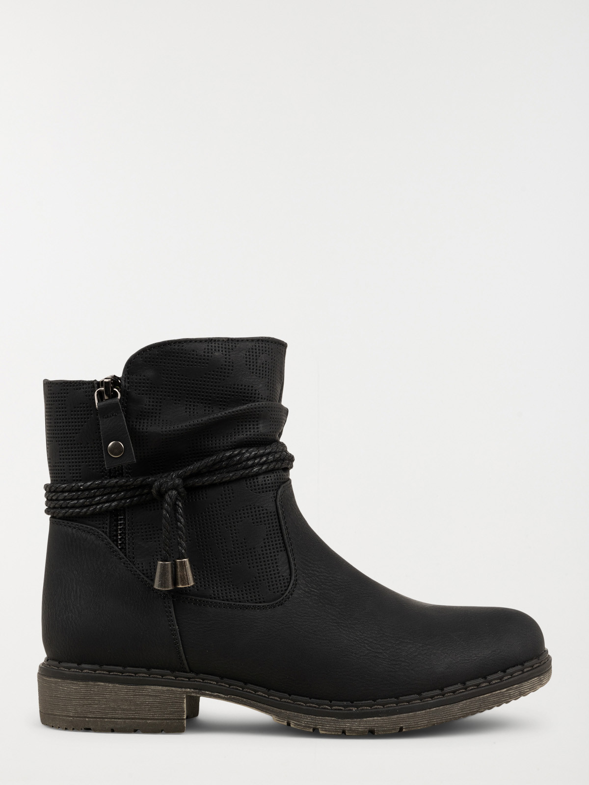 Bottines brides noires femme (36-41)