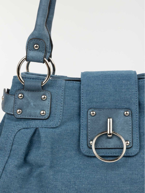 Sac à main anses multipoches femme