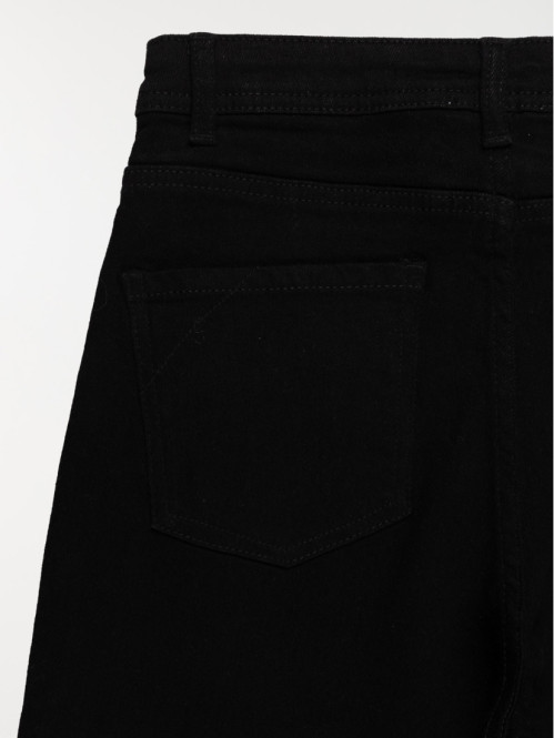 Jean wide leg noir fille...