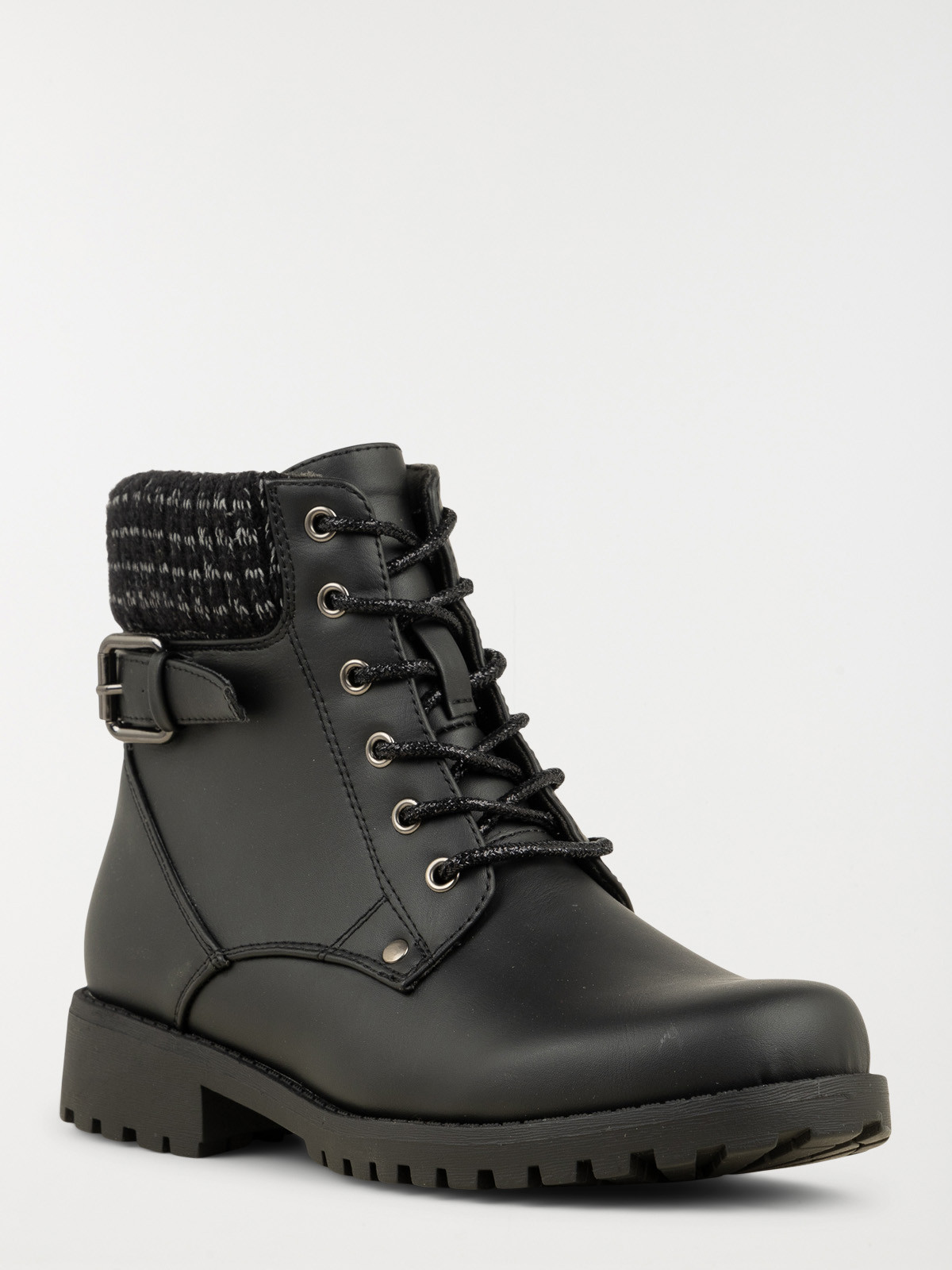 Bottines col contrasté femme (36-41) Bottines col contrasté femme (36-41)