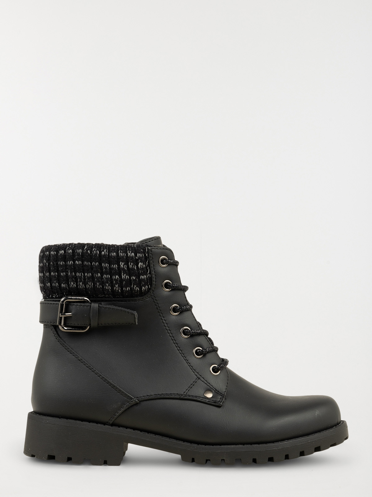Bottines col contrasté femme (36-41)