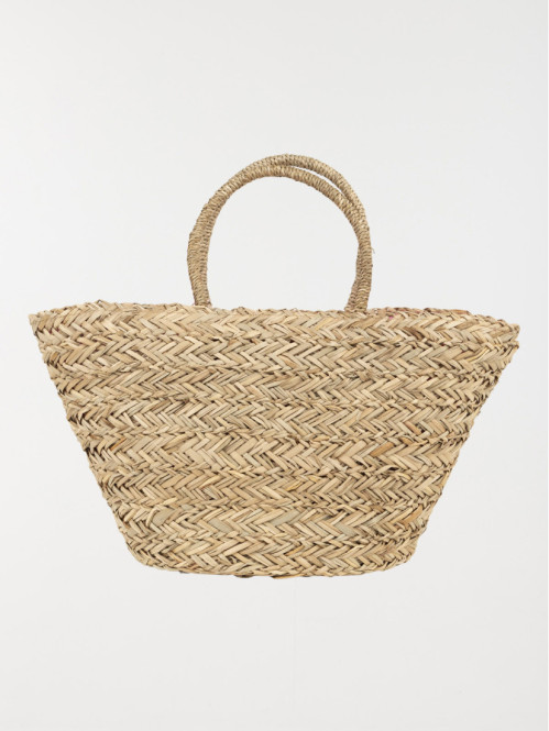 Panier de plage en paille femme Panier de plage en paille femme