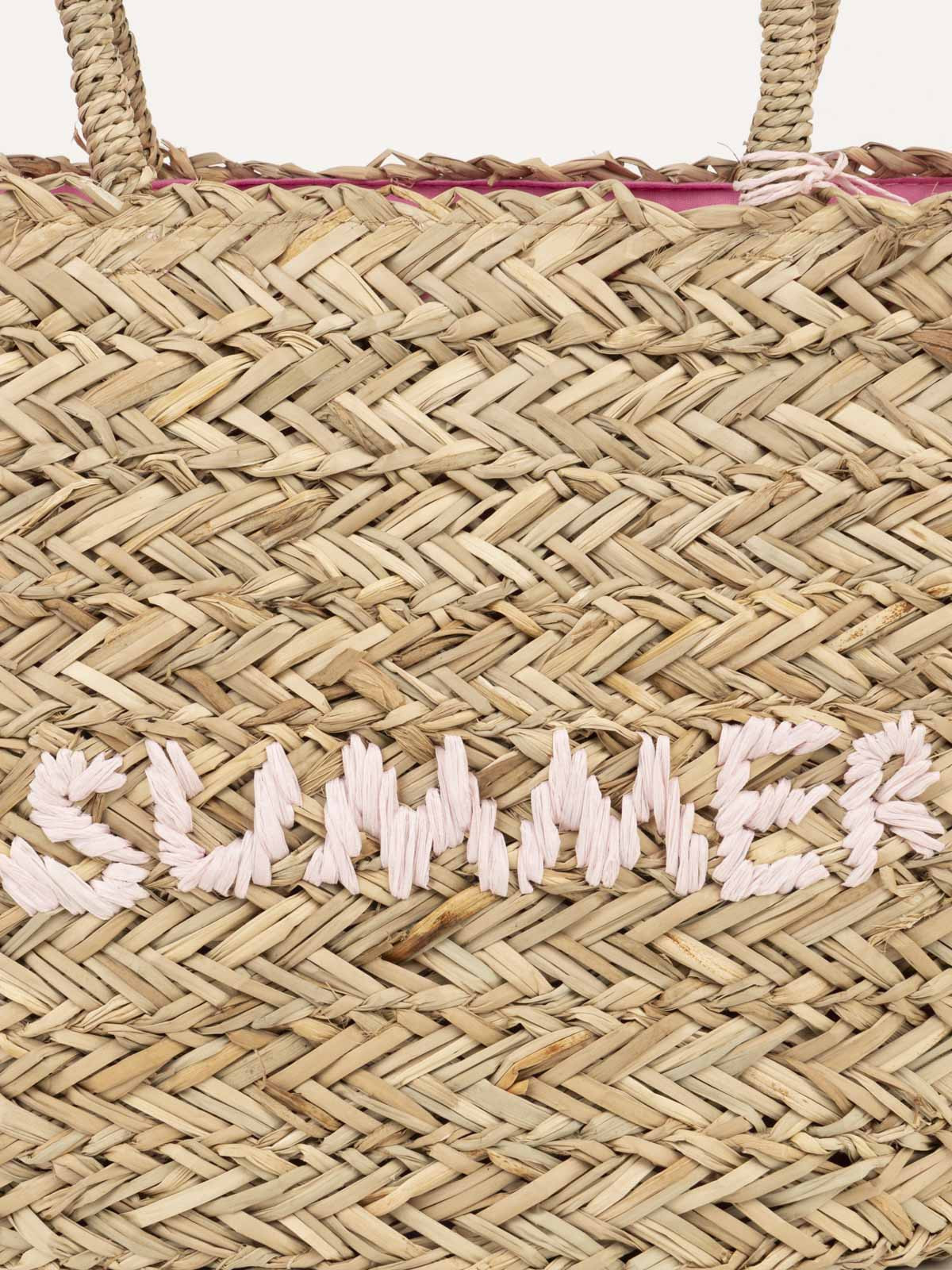 Panier de plage en paille femme Panier de plage en paille femme