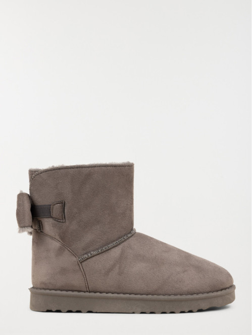 Bottines grises noeuds...