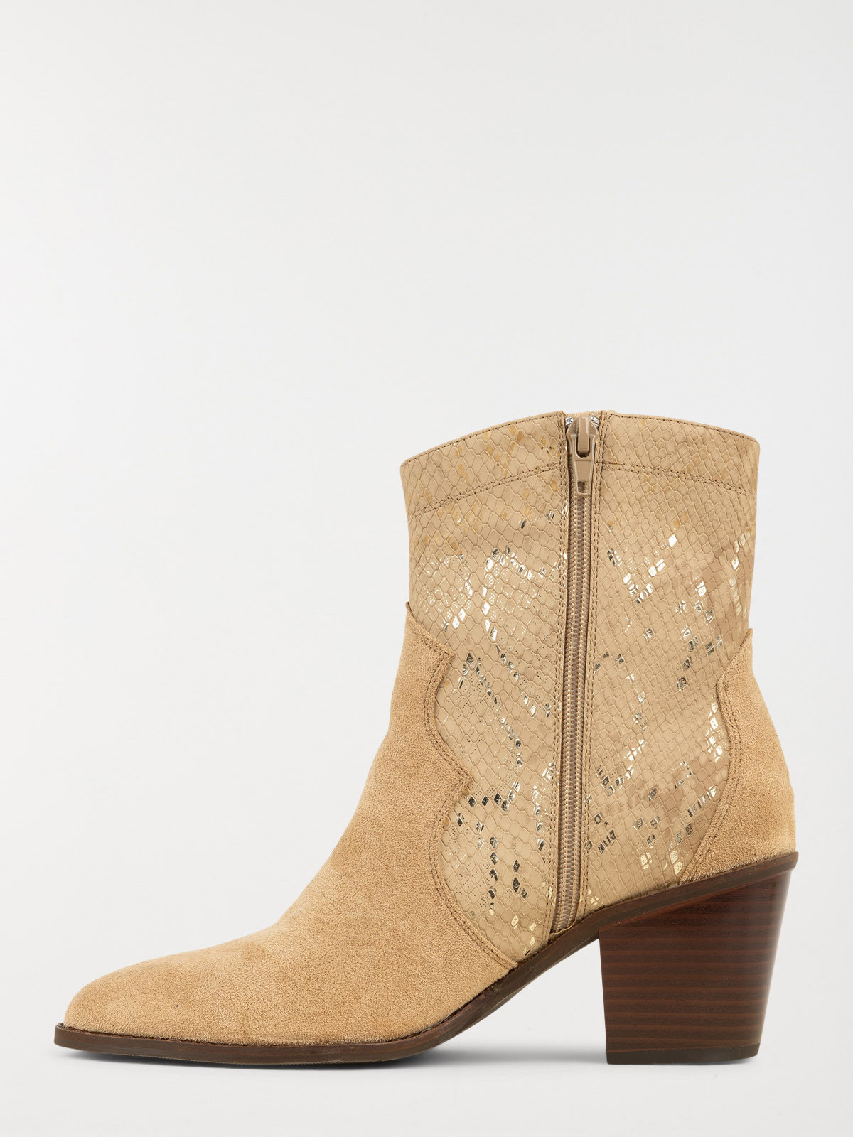 Bottines western femme beige (36-41) Bottines western femme beige (36-41)