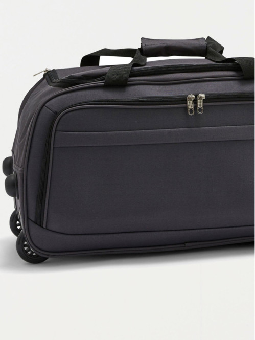 Sac de voyage à roulettes gris 44L