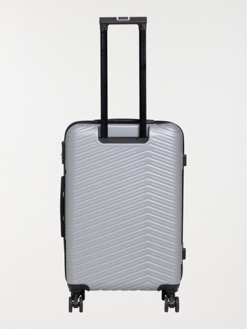 Valise rigide argentée 