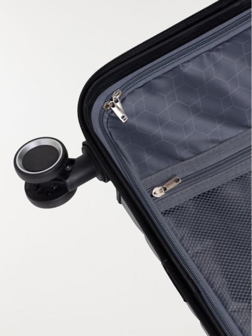 Valise rigide argentée 