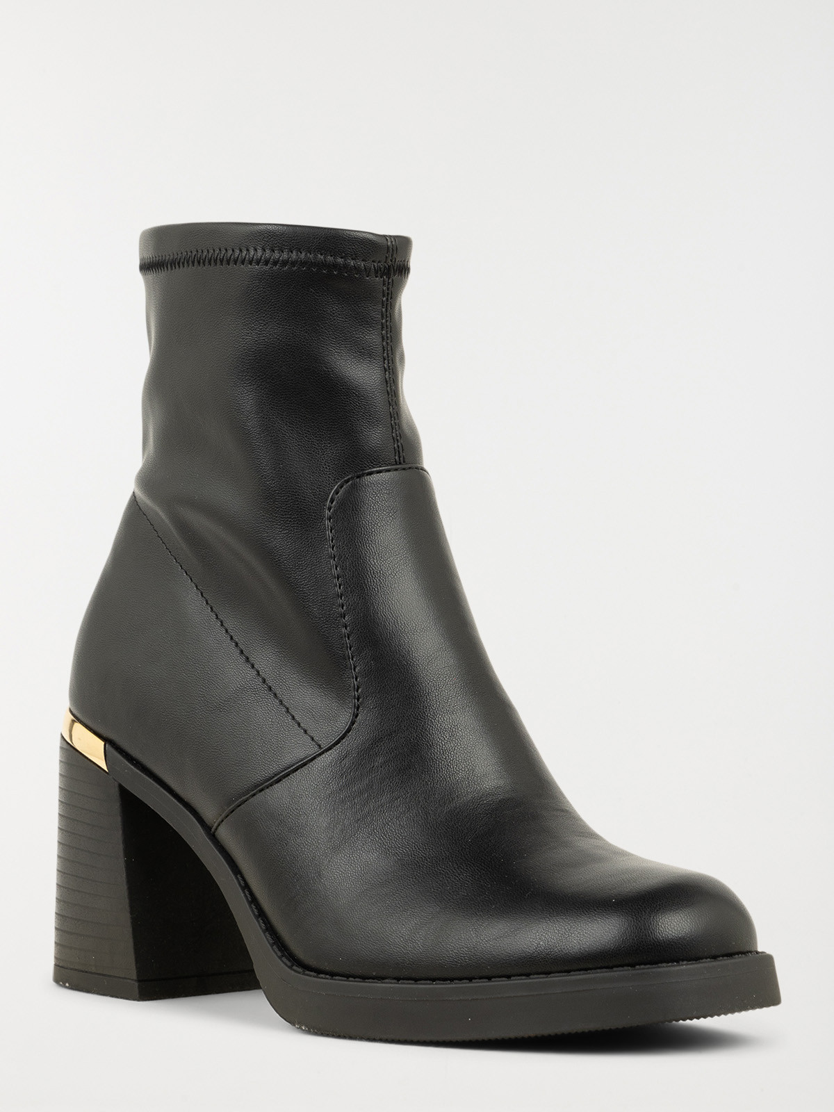 Bottines empiècement doré femme (36-41)