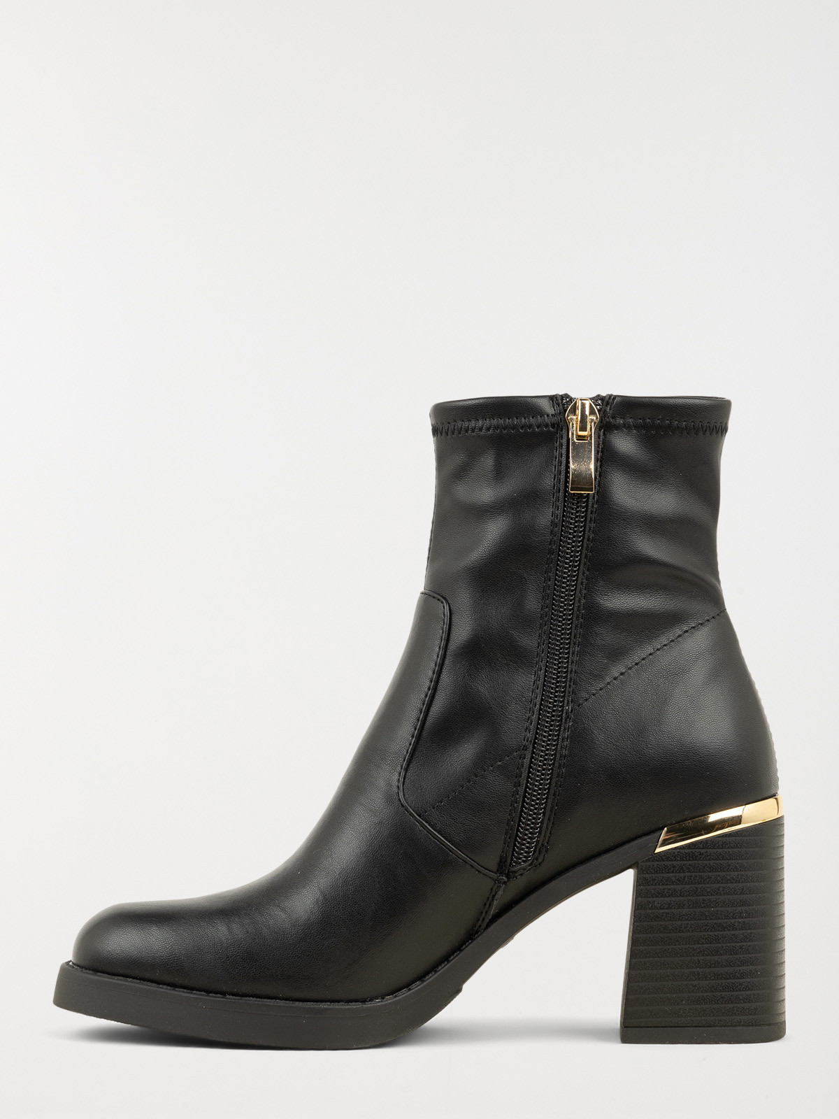 Bottines empiècement doré femme (36-41)