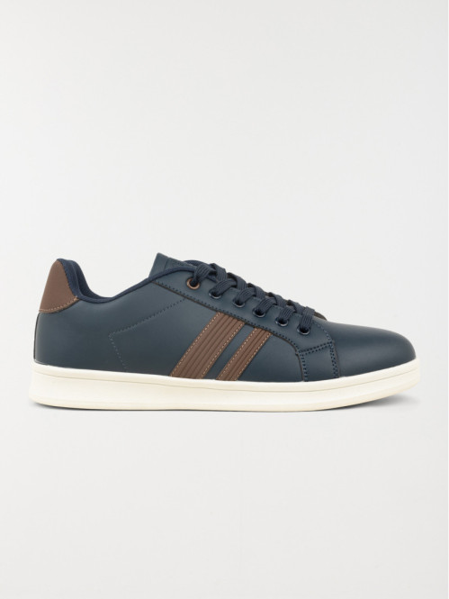 Basket navy et tan homme...