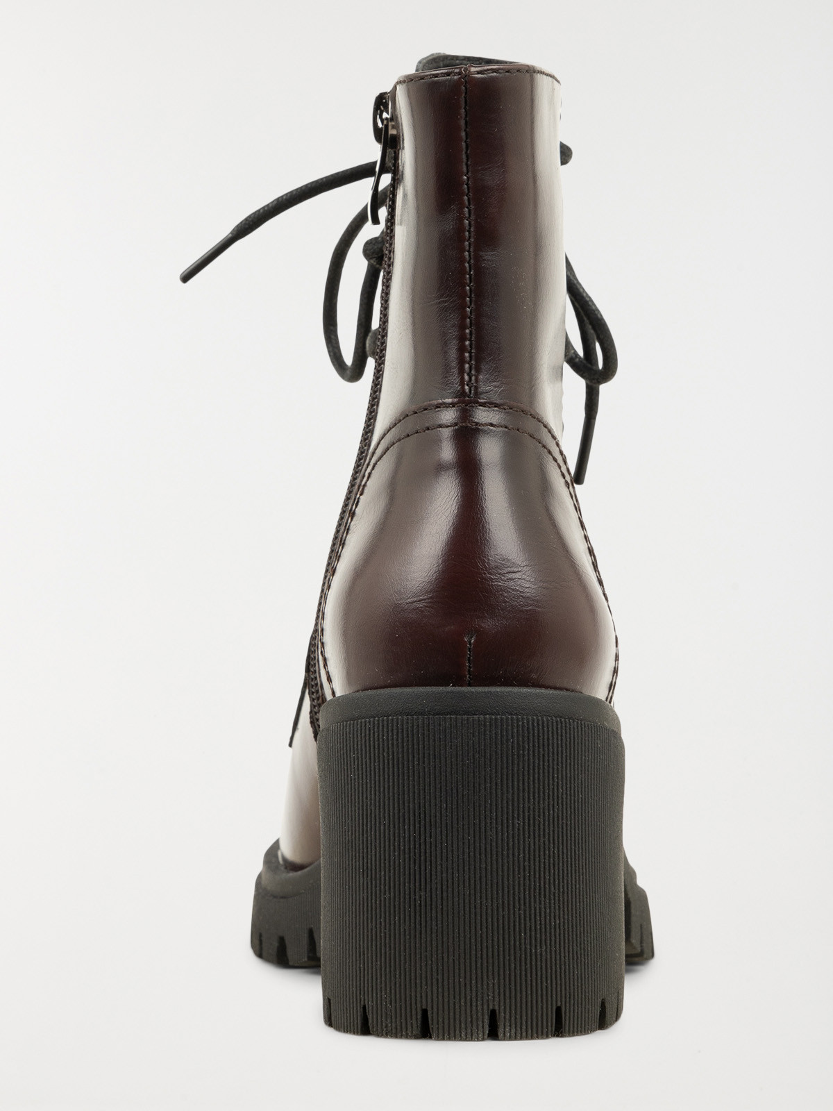 Bottines bordeaux à talon femme (36-41)