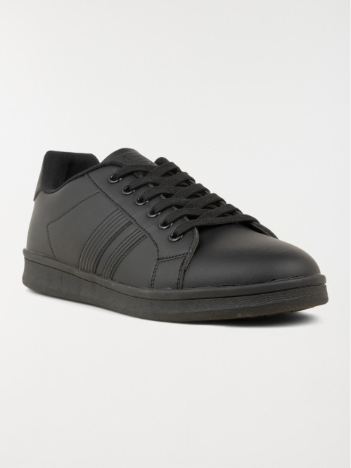Baskets noires lacets homme...