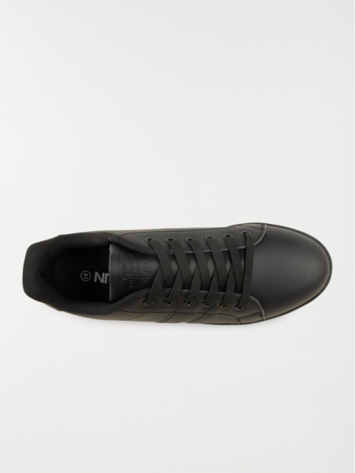 Baskets noires lacets homme...