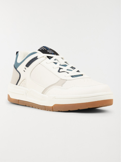 Basket blanche et bleu homme (40-45)