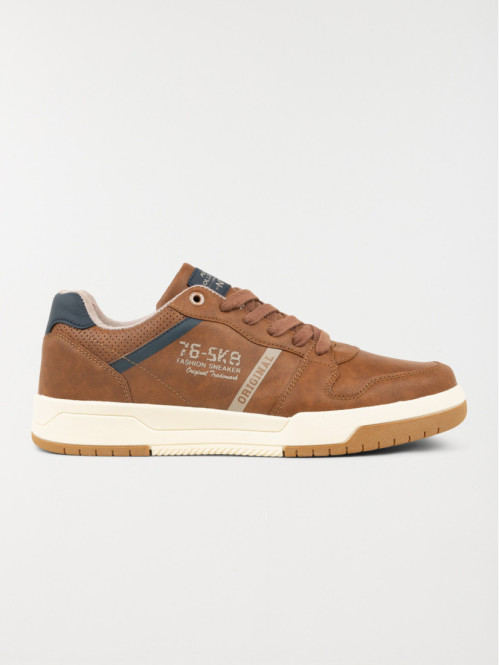 Baskets marrons lacets homme (40-46)