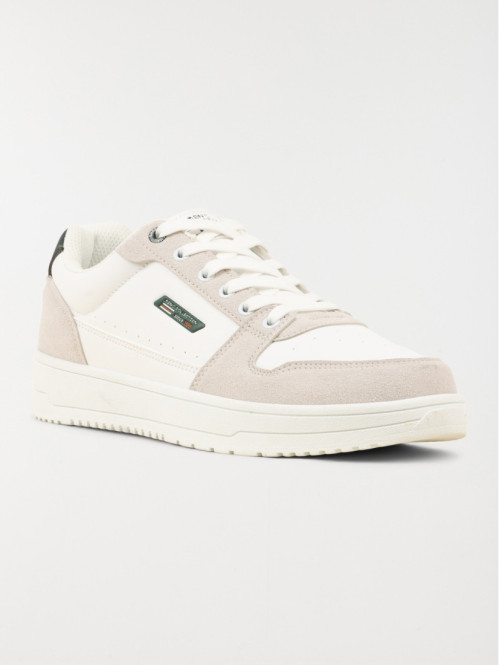 Baskets blanches lacets homme (40-46)