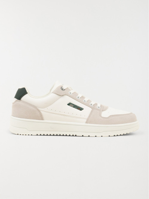 Baskets blanches lacets homme (40-46)