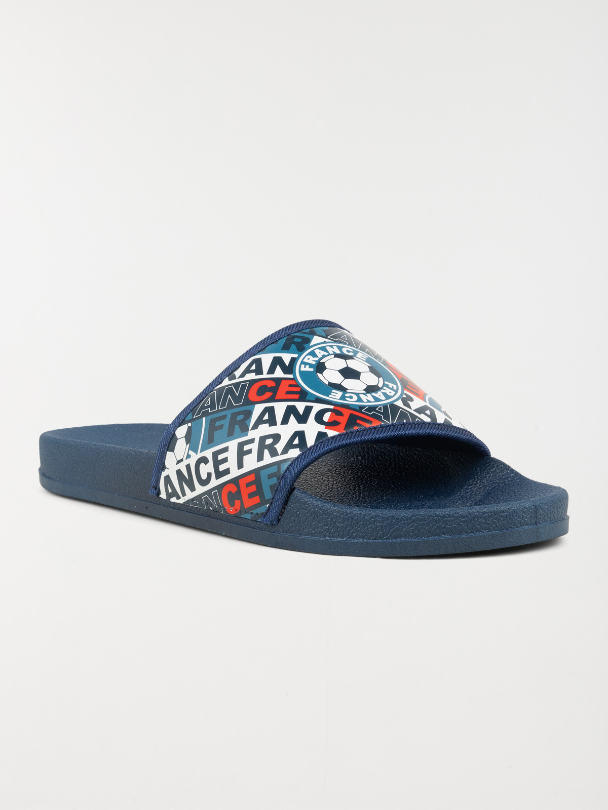 Claquette football marine homme (40-45) Claquette football marine homme (40-45)