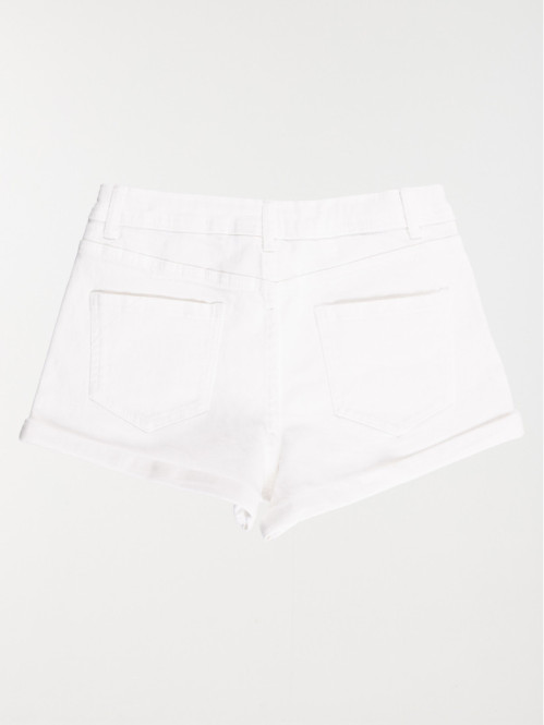 Short blanc fille (XXS-M)