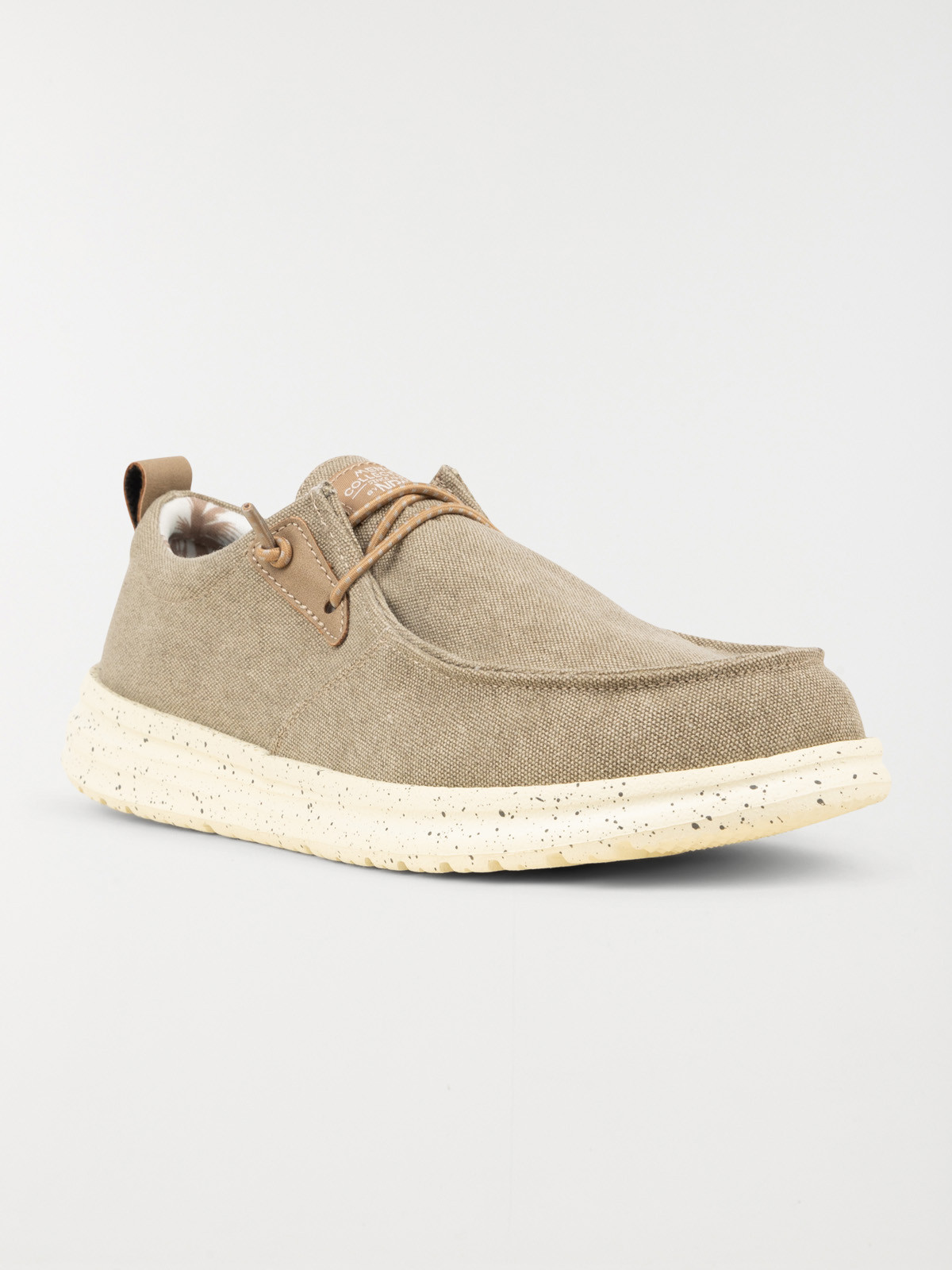 Chaussure bateau en toile homme (41-46)