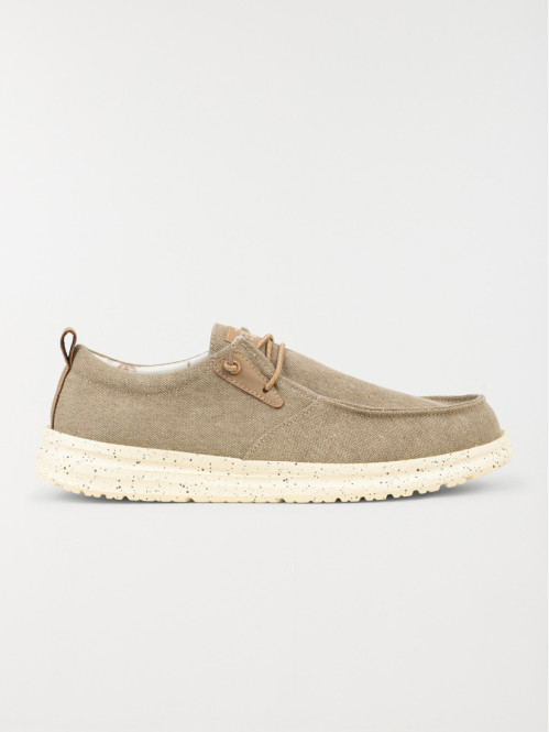 Chaussure bateau en toile homme (41-46)