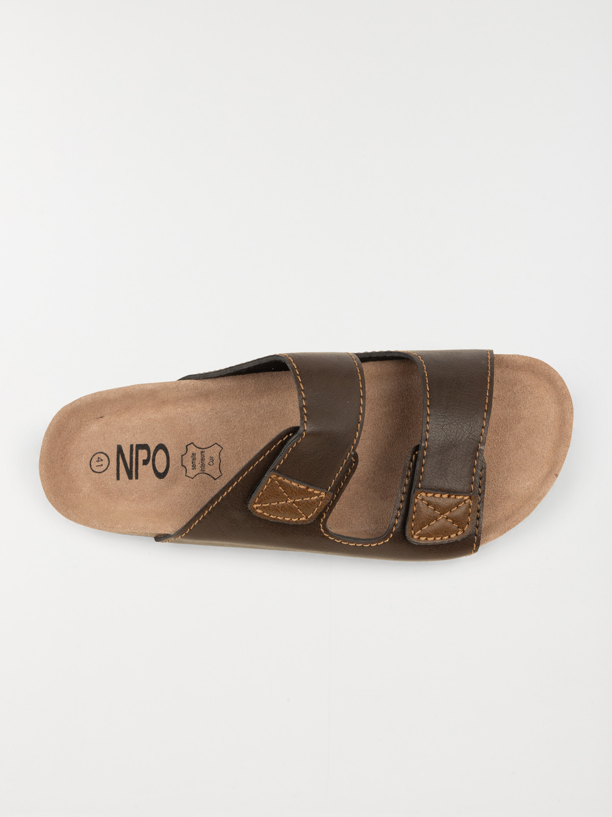 Mules marrons homme (40-46)