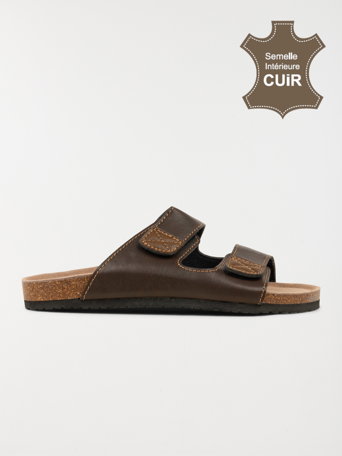 Mules marrons homme (40-46)