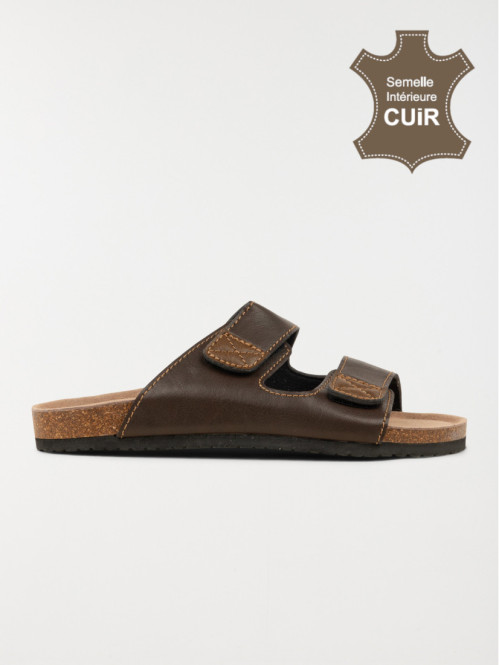 Mules marrons homme (40-46)
