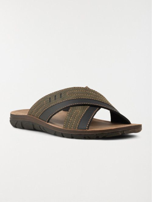 Nu-pieds marrons homme (40-46)