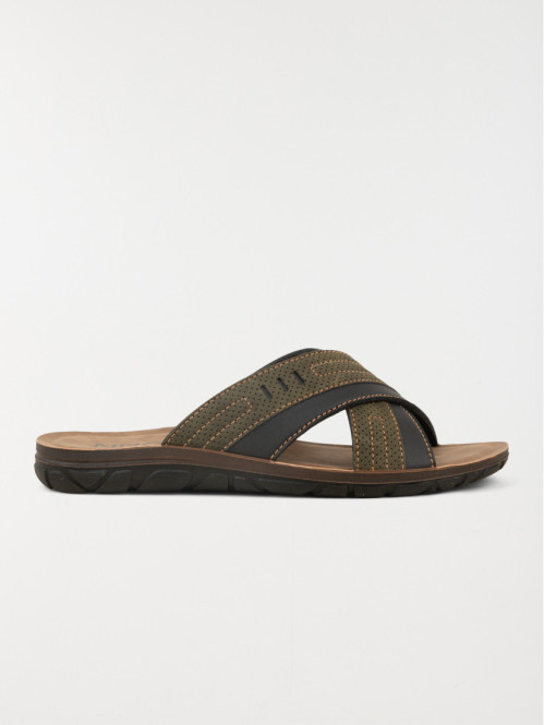 Nu-pieds marrons homme (40-46)