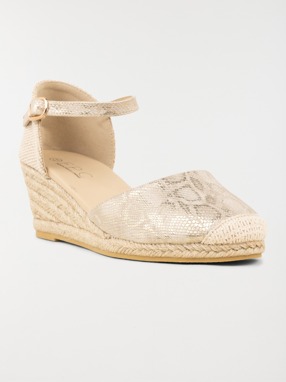 Sandale compensée beige femme (36-41)