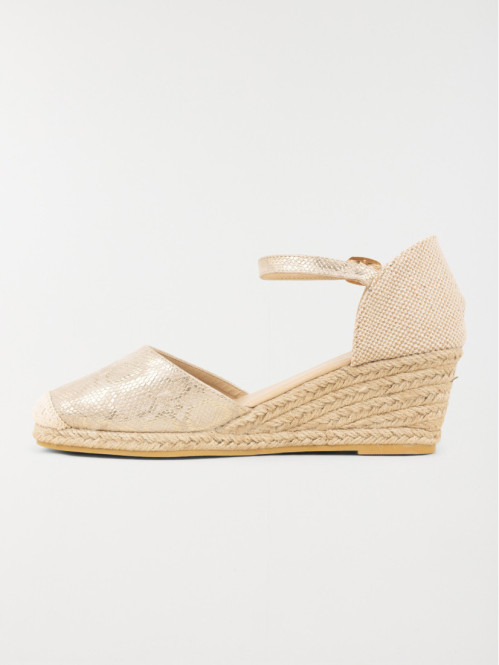 Sandale compensée beige femme (36-41)