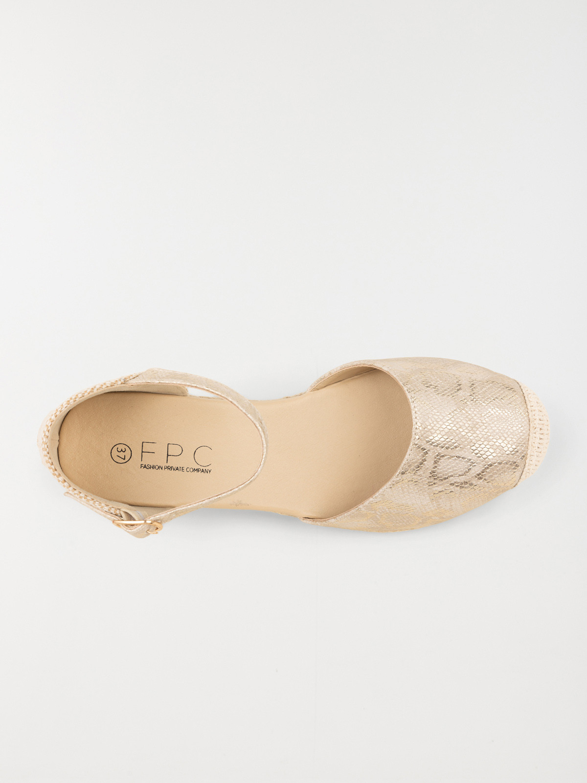 Sandale compensée beige femme (36-41)
