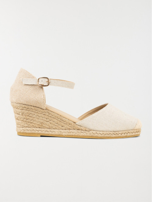 Sandales compensées beige femme (36-41)