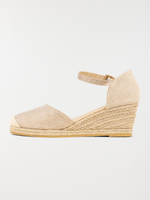 Sandale compensée marron femme (36-41) Sandale compensée marron femme (36-41)