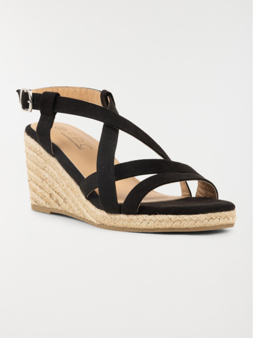 Sandales compensées noires...