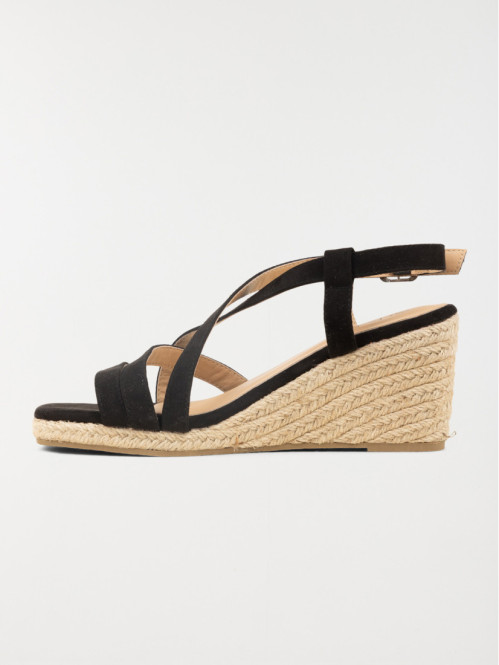 Sandales compensées noires...