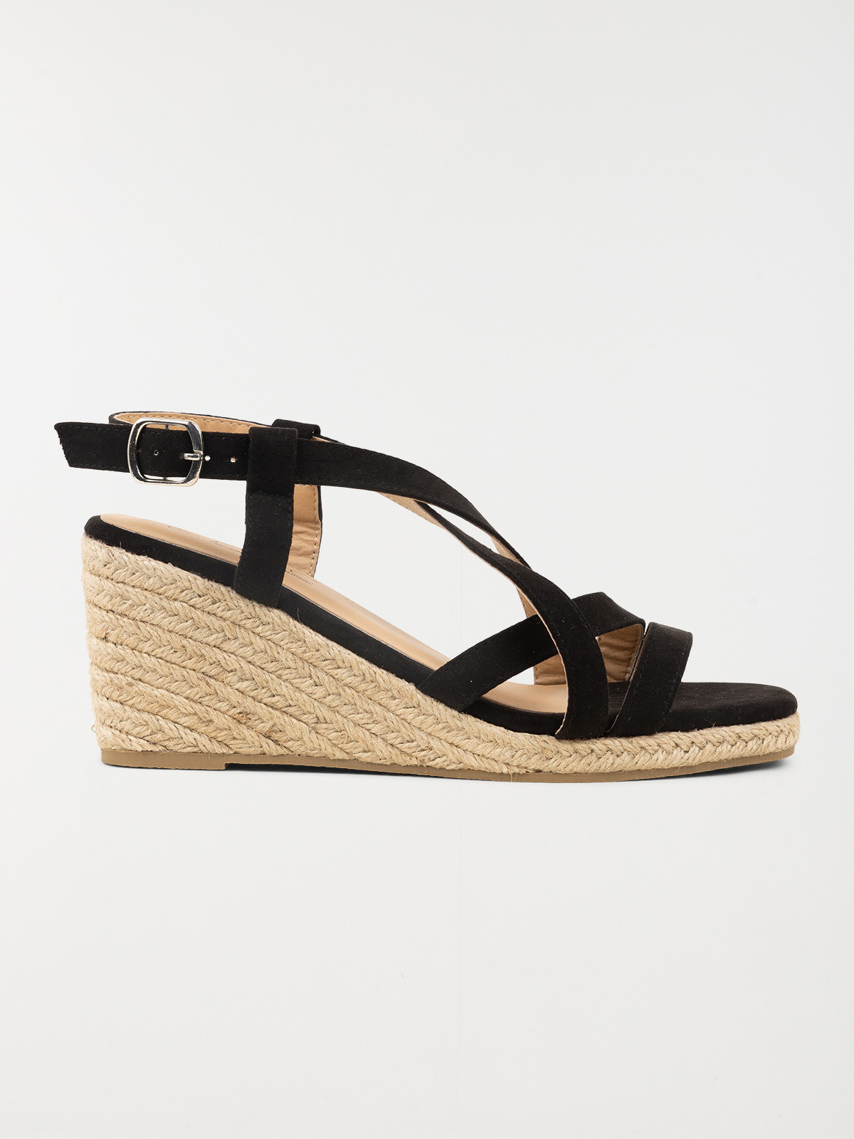 Sandales compensées noires femme (36-41)