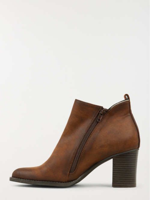 Bottines marrons à talon...