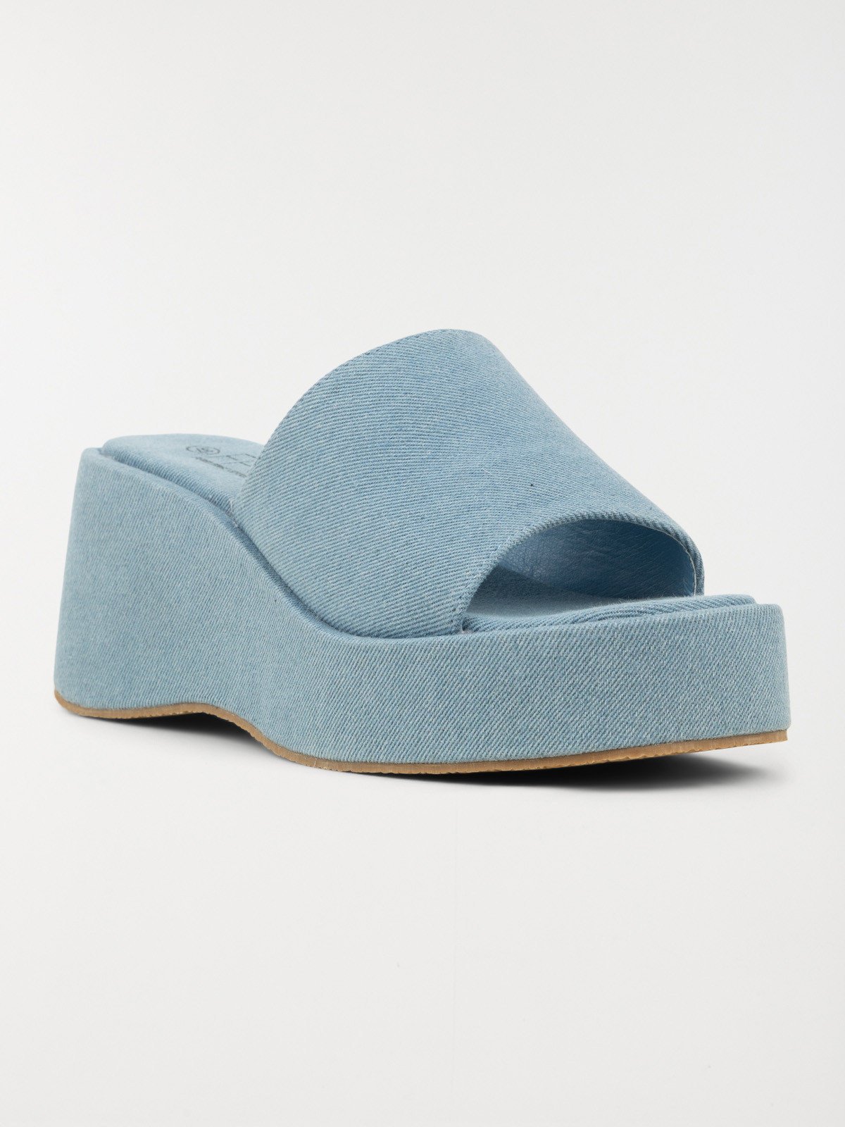 Mules compensées femme bleu jean (36-41) Mules compensées femme bleu jean (36-41)