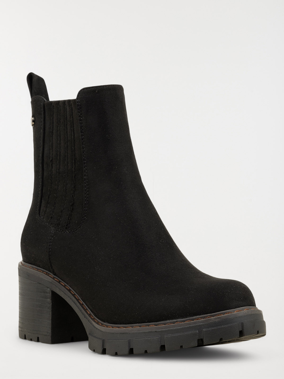 Bottines zippées à talon femme (36-41)
