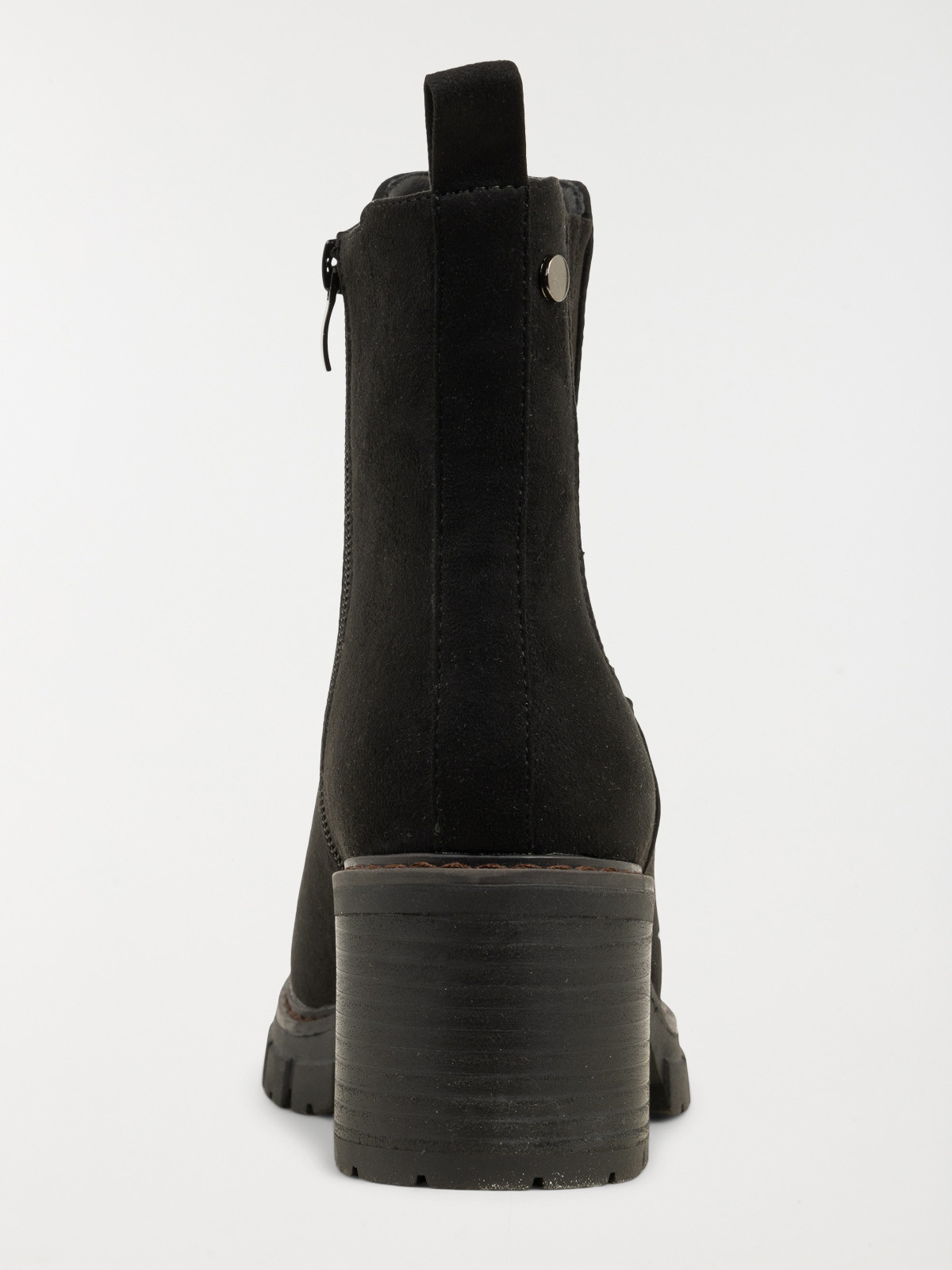 Bottines zippées à talon femme (36-41)
