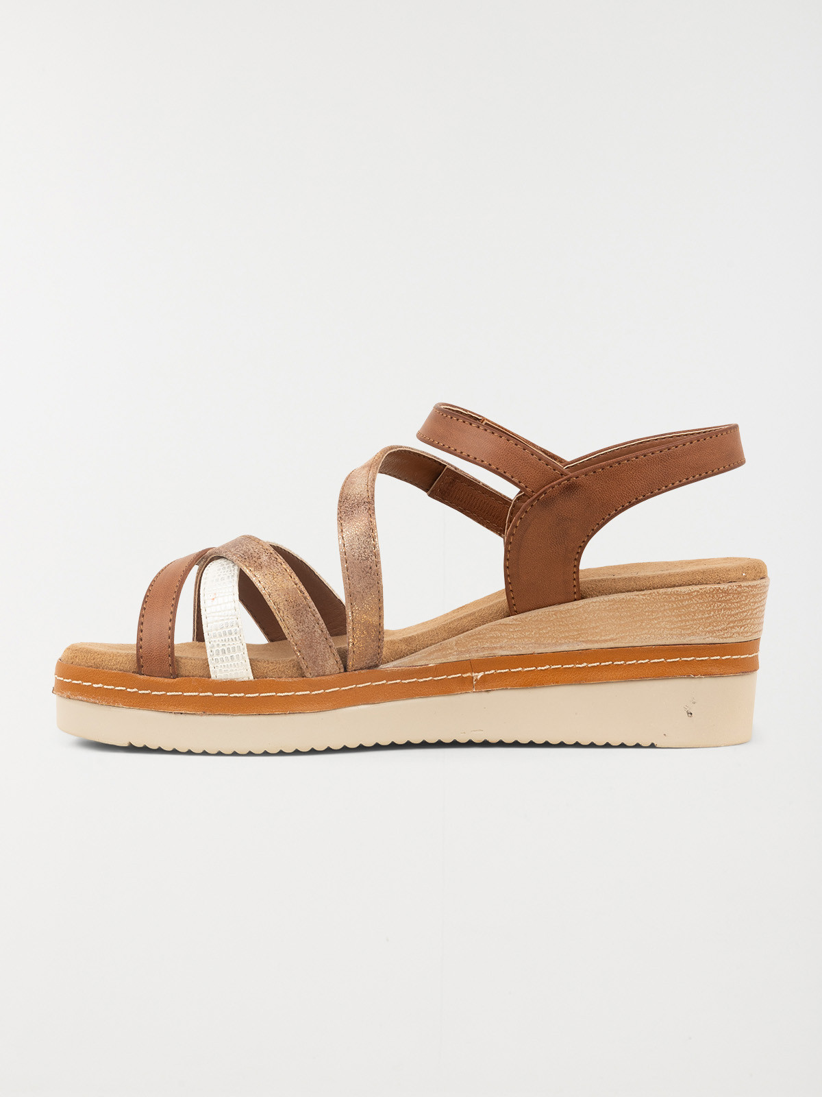 Sandales compensées marron femme (36-41) Sandales compensées marron femme (36-41)