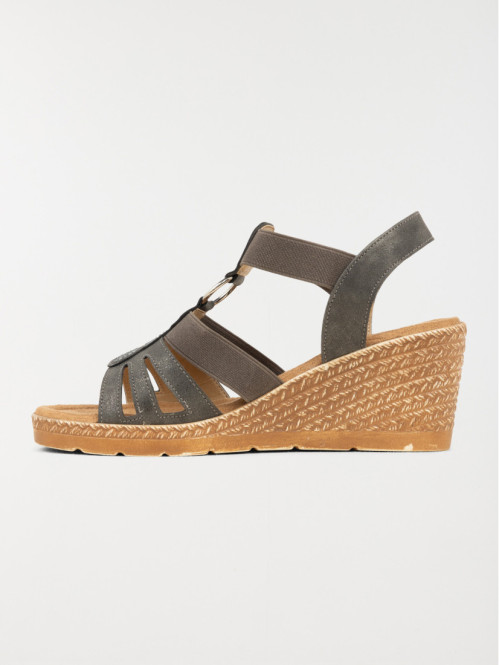 Sandales compensées strass femme (36-41)