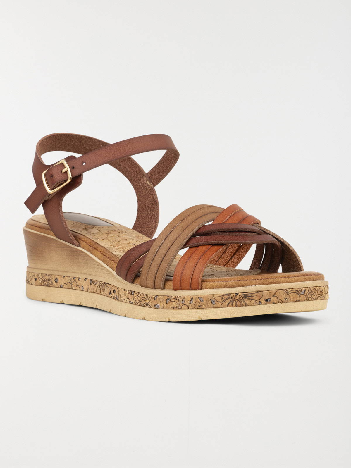 Sandales compensees marron femme shop