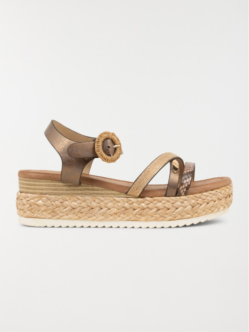 Sandales coloris bronze femme (36-41)