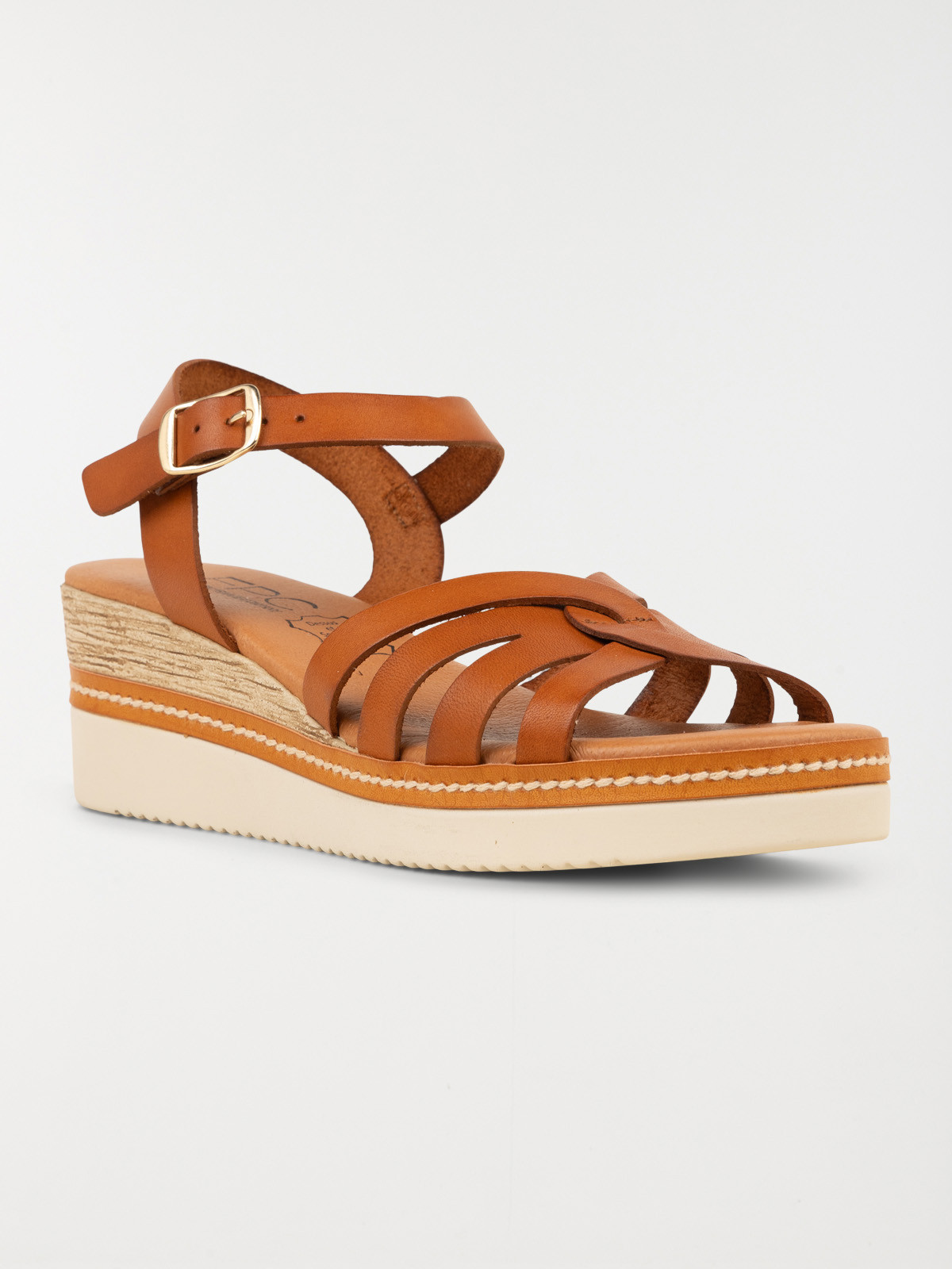 Sandales compensées femme marron (36-41)